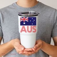 Australia Flag AUS Travel And Adventure Tumbler thumb 2