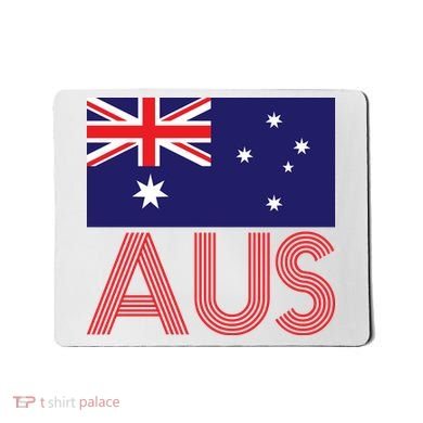 Australia Flag AUS Travel And Adventure Mousepad