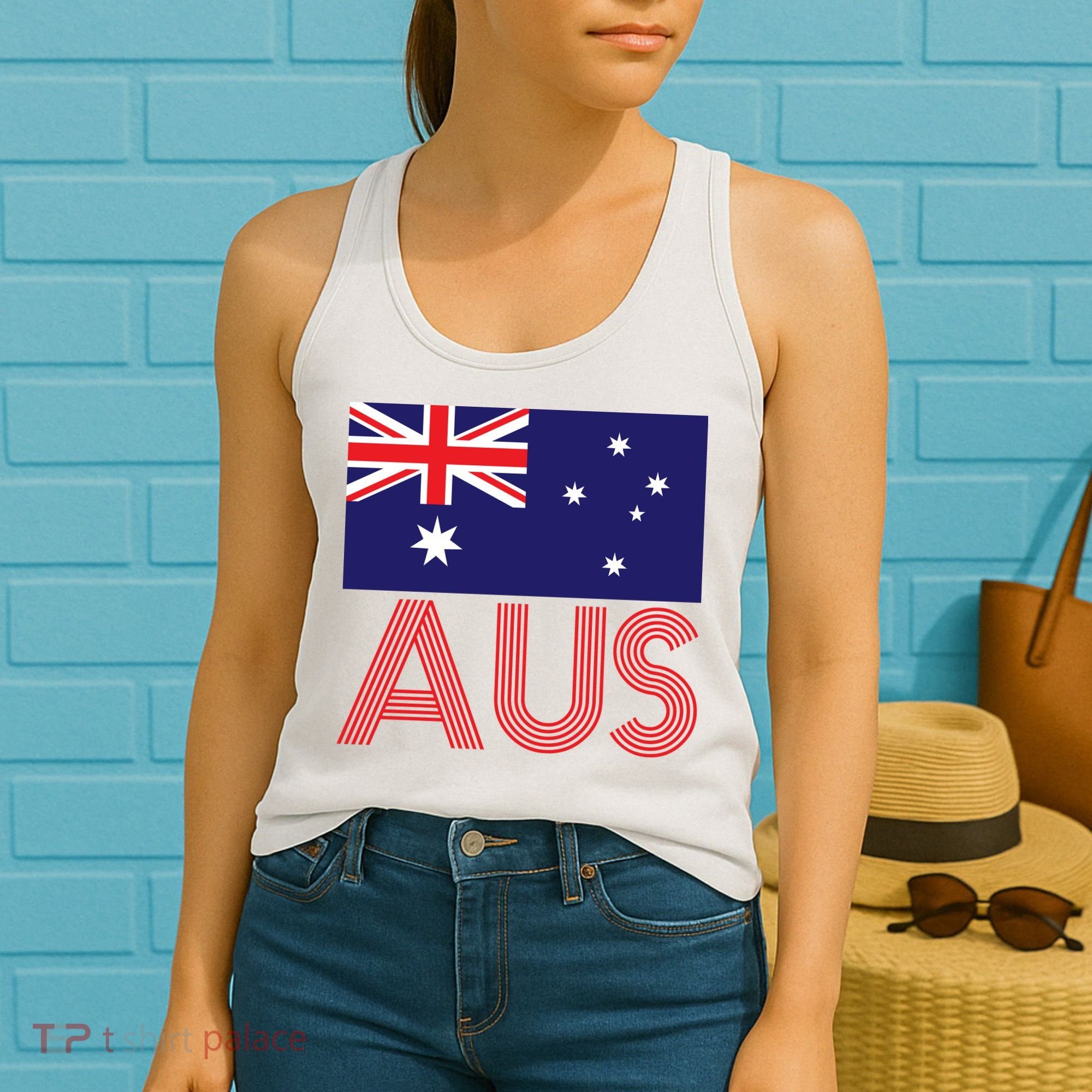 Australia Flag AUS Travel And Adventure Women's Tank Top