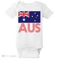 Australia Flag AUS Travel And Adventure Baby Bodysuit thumb 0