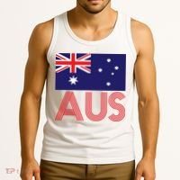 Australia Flag AUS Travel And Adventure Tank Top thumb 3