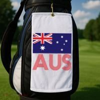 Australia Flag AUS Travel And Adventure Golf Towel thumb 2
