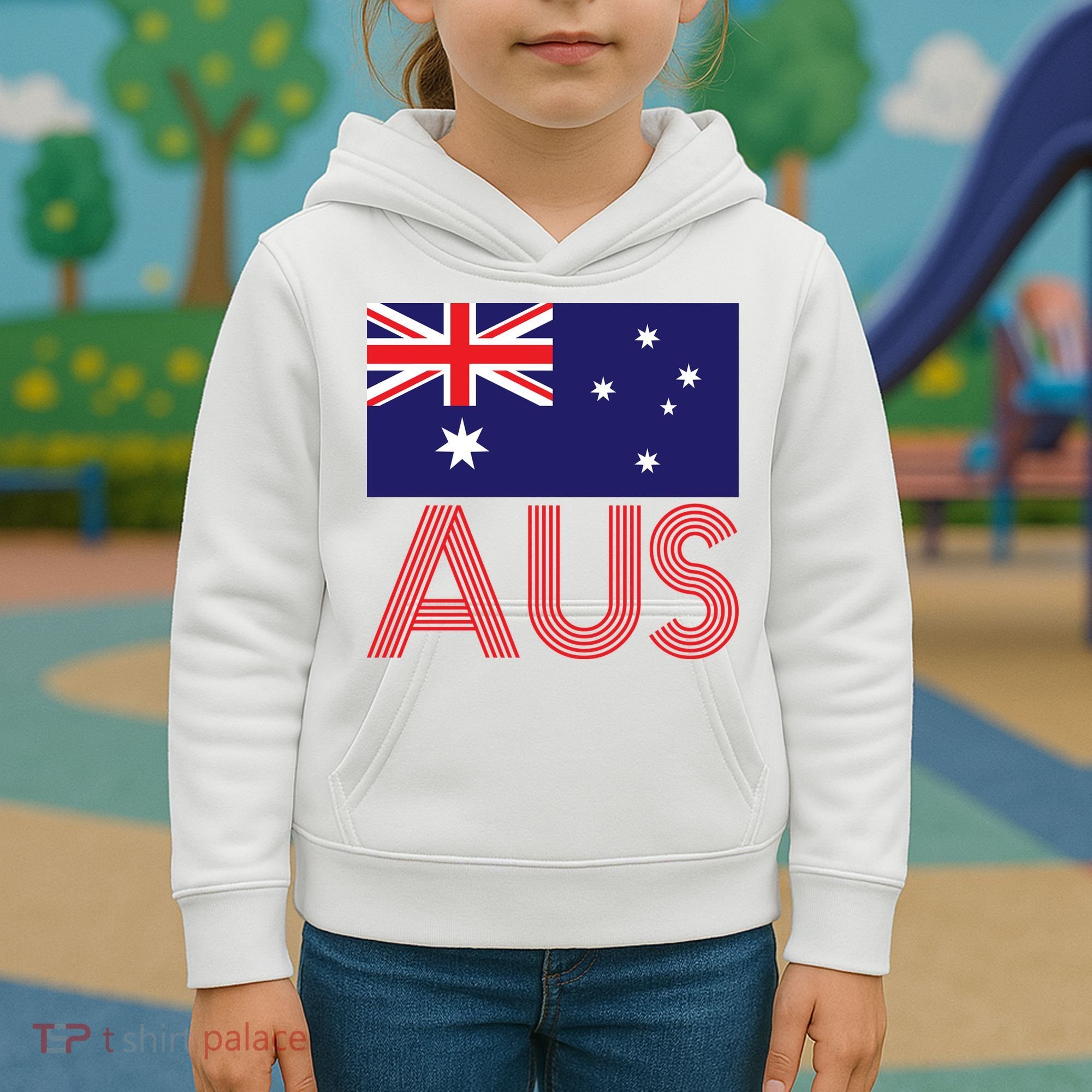 Australia Flag AUS Travel And Adventure Kids Hoodie