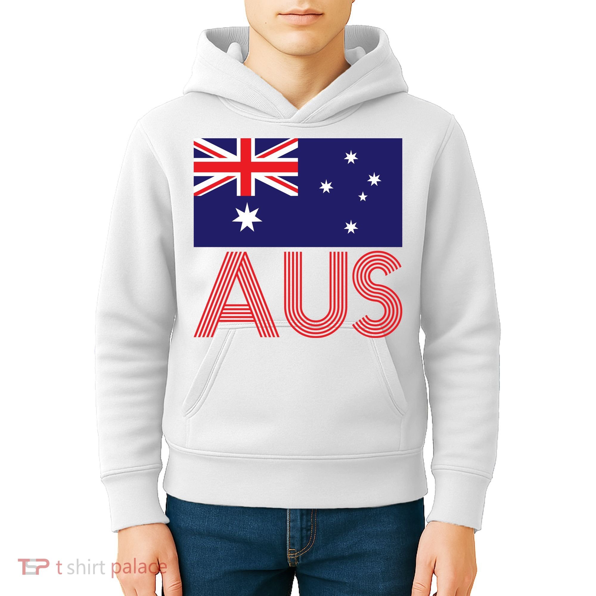 Australia Flag AUS Travel And Adventure Kids Hoodie