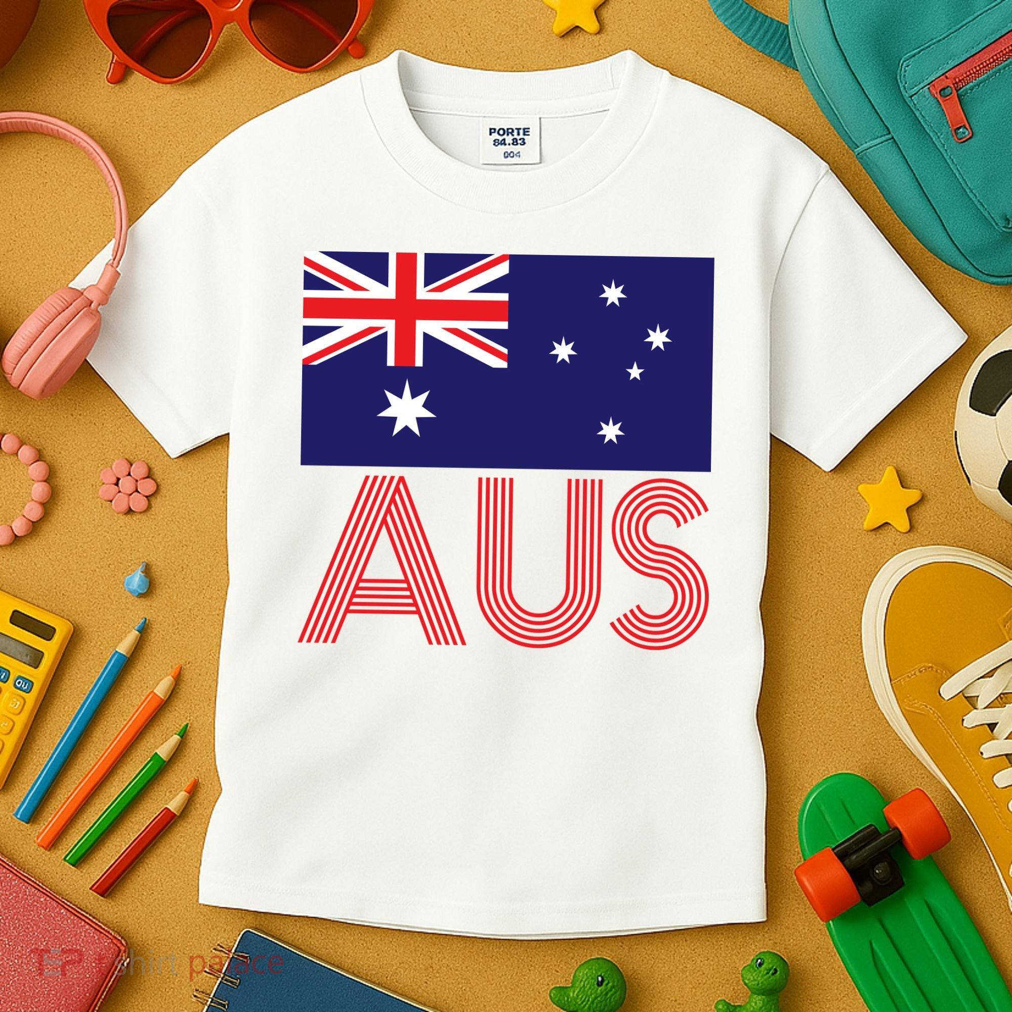 Australia Flag AUS Travel And Adventure Kids T-Shirt
