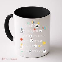 All Fun And Games Function Of Behavior Analyst ABA BCBA Coffee Mug thumb 0