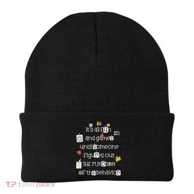 All Fun And Games Function Of Behavior Analyst ABA BCBA Beanie