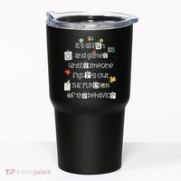 All Fun And Games Function Of Behavior Analyst ABA BCBA Tumbler thumb 0