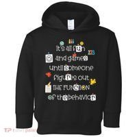 All Fun And Games Function Of Behavior Analyst ABA BCBA Toddler Hoodie thumb 0