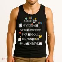 All Fun And Games Function Of Behavior Analyst ABA BCBA Tank Top thumb 3