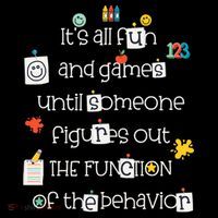 All Fun And Games Function Of Behavior Analyst ABA BCBA Women's Long Sleeve Shirt thumb 2