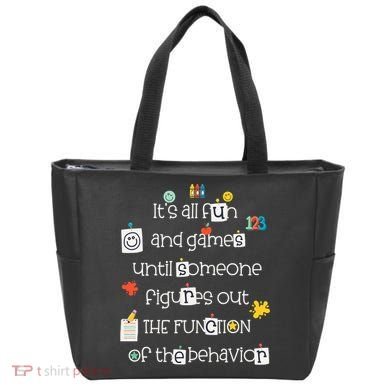 All Fun And Games Function Of Behavior Analyst ABA BCBA Tote Bag