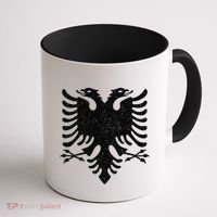Albania Flag Albanian Doubleheaded Eagle Coffee Mug thumb 1