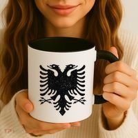 Albania Flag Albanian Doubleheaded Eagle Coffee Mug thumb 3