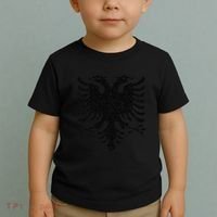 Albania Flag Albanian Doubleheaded Eagle Toddler T-Shirt thumb 2