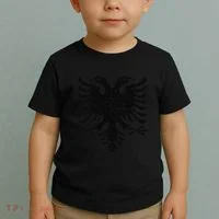 Albania Flag Albanian Doubleheaded Eagle Toddler T-Shirt thumb 2