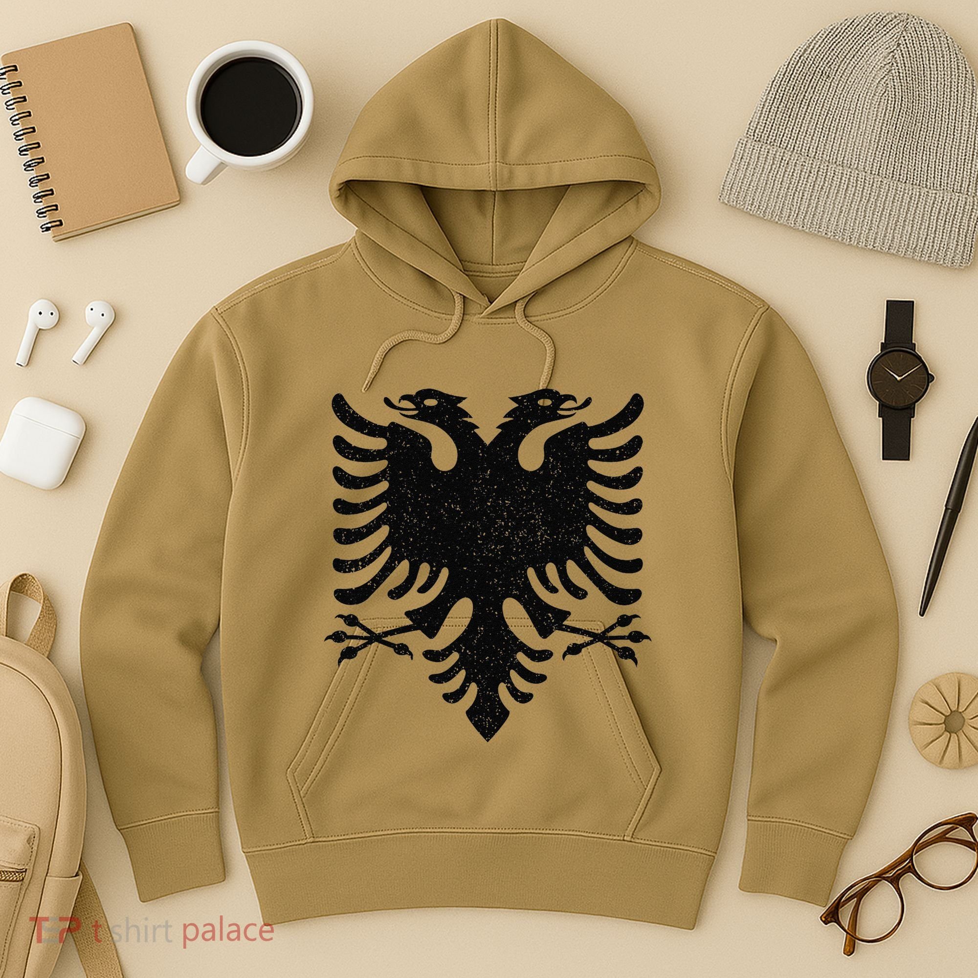 Albania Flag Albanian Doubleheaded Eagle Hoodie
