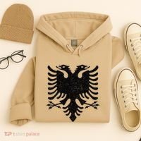 Albania Flag Albanian Doubleheaded Eagle Hoodie thumb 4