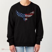 American Flag An Eagle Mullet Patriotic For Dad Husband Women's Sweatshirt thumb 0