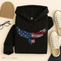 American Flag An Eagle Mullet Patriotic For Dad Husband Hoodie thumb 4