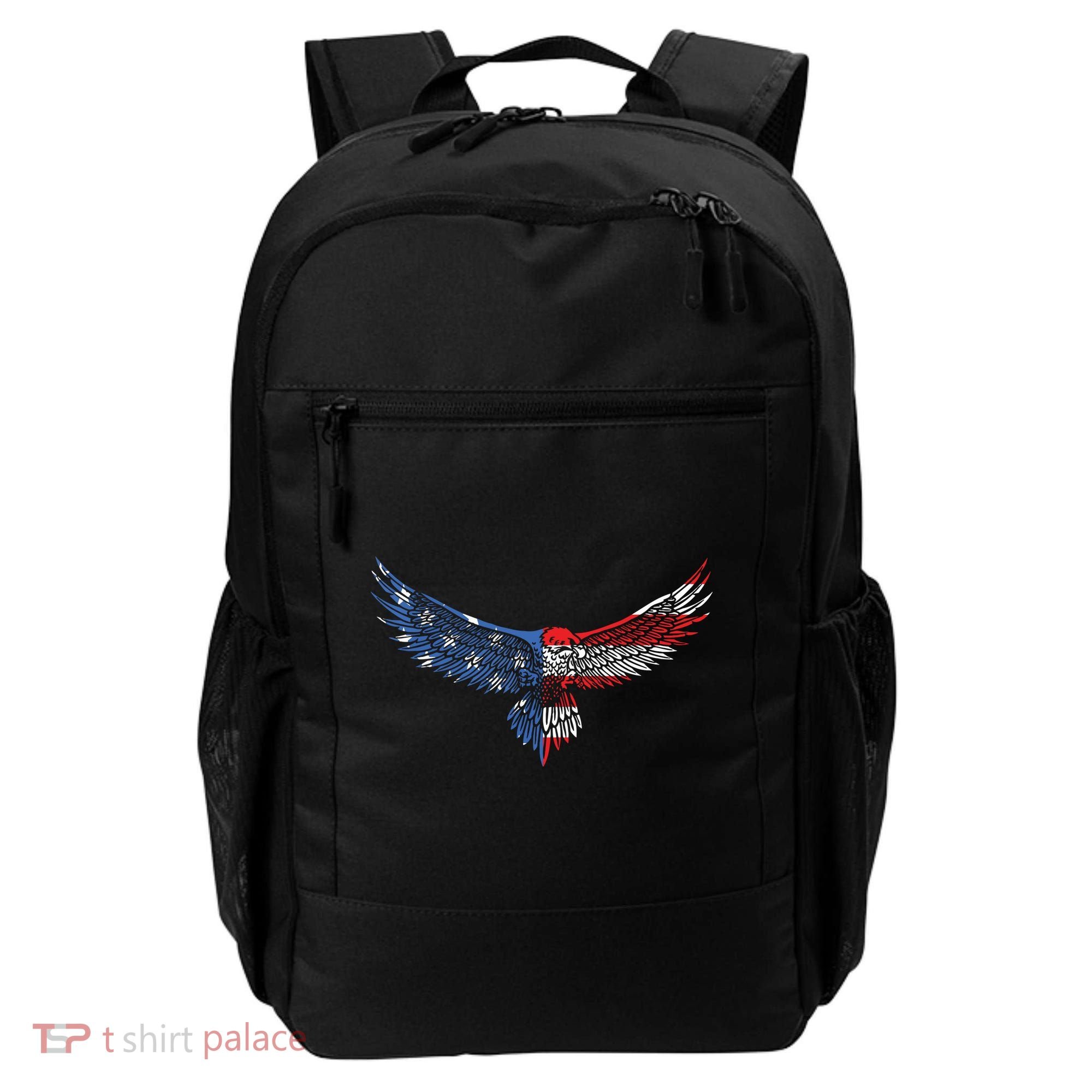 American Flag An Eagle Mullet Patriotic For Dad Husband Backpack