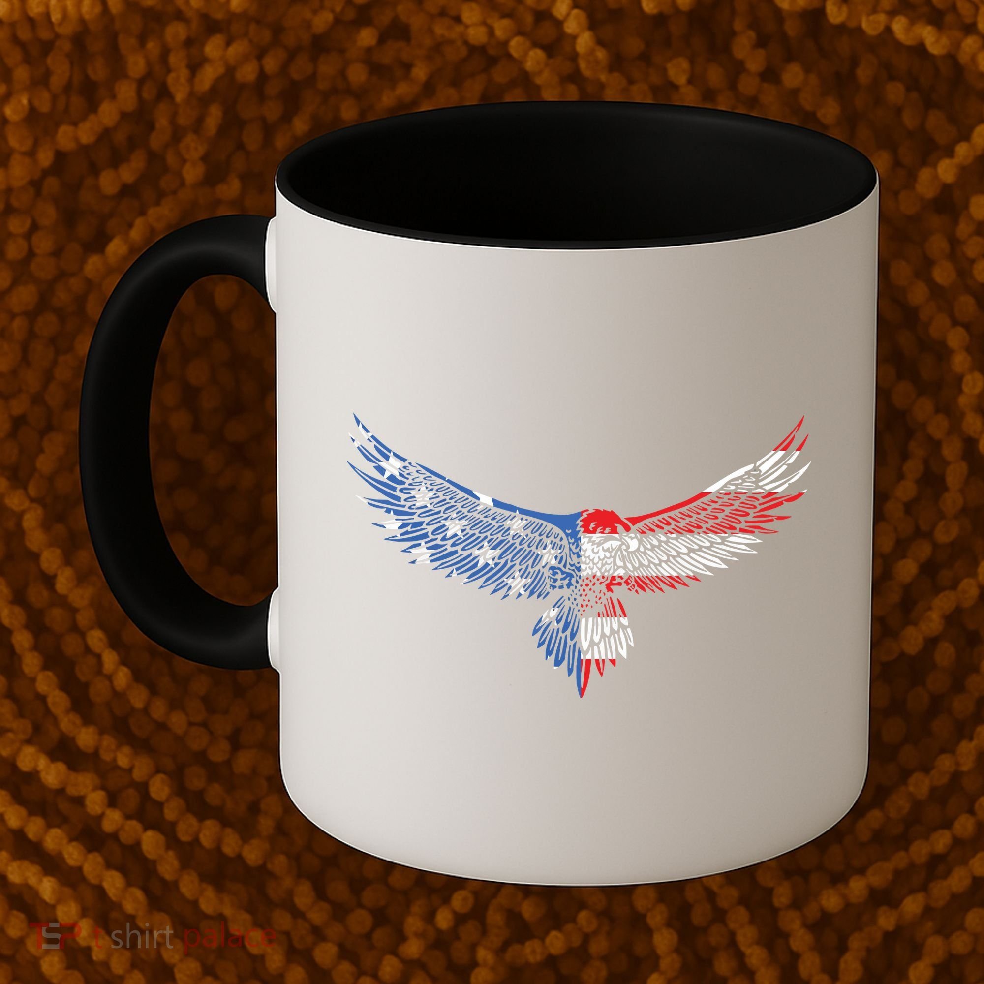 American Flag An Eagle Mullet Patriotic For Dad Husband Coffee Mug