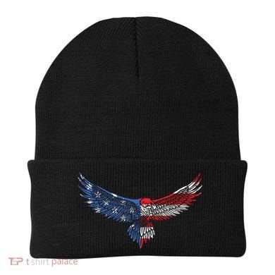 American Flag An Eagle Mullet Patriotic For Dad Husband Beanie