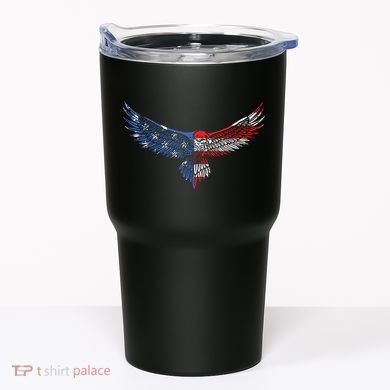 American Flag An Eagle Mullet Patriotic For Dad Husband Tumbler