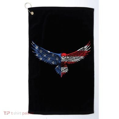 American Flag An Eagle Mullet Patriotic For Dad Husband Golf Towel