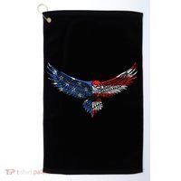 American Flag An Eagle Mullet Patriotic For Dad Husband Golf Towel thumb 0