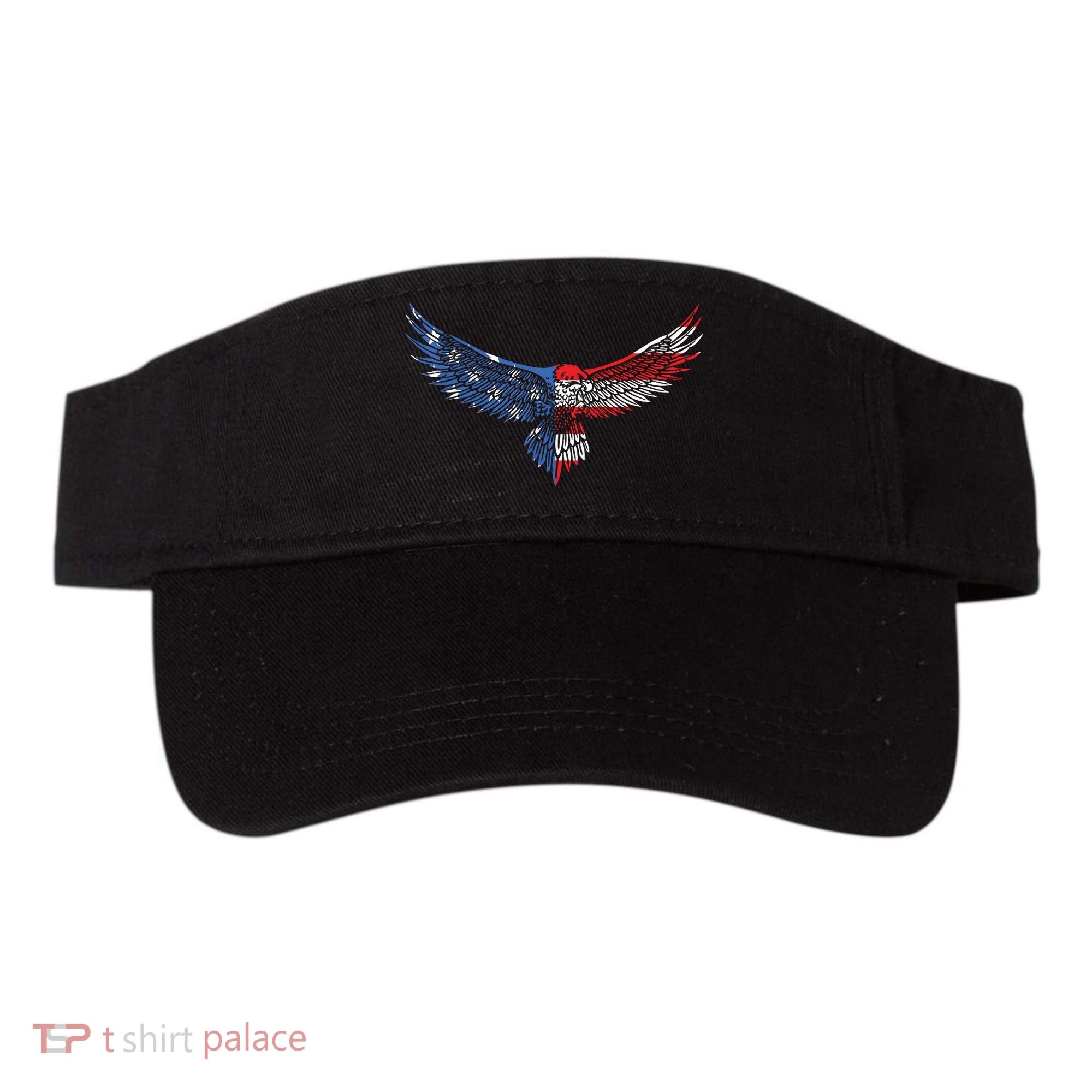 American Flag An Eagle Mullet Patriotic For Dad Husband Visor