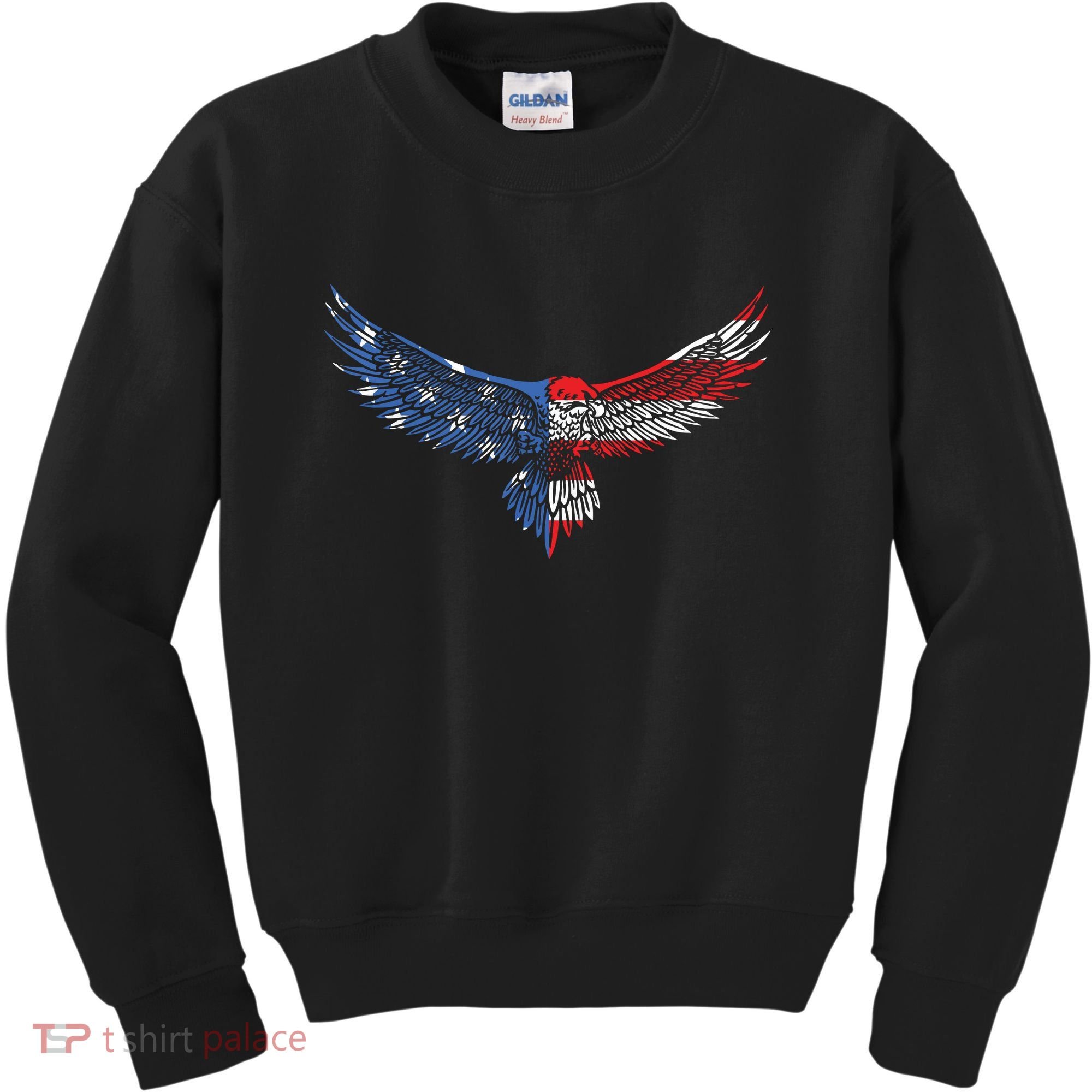 American Flag An Eagle Mullet Patriotic For Dad Husband Kids Sweatshirt