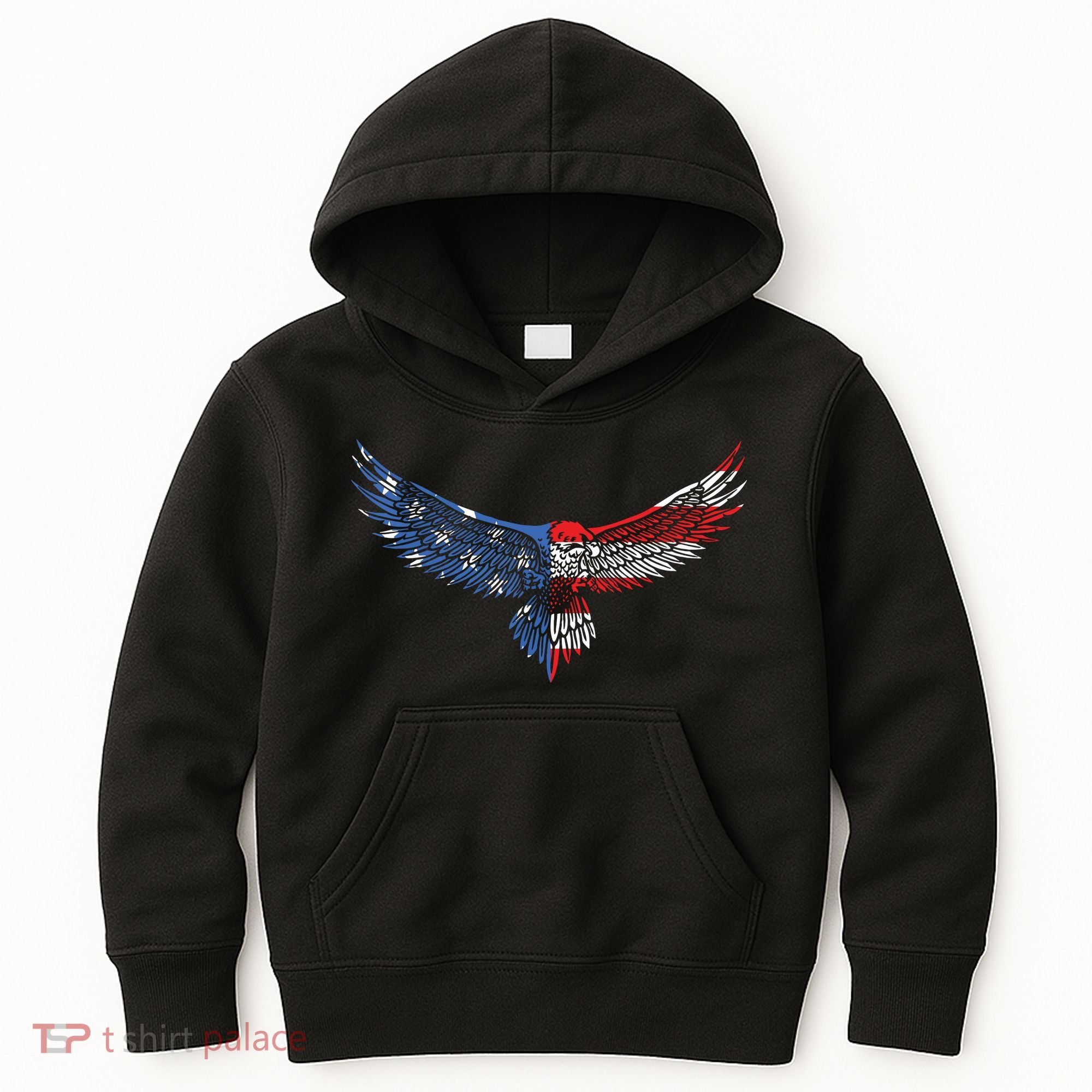 American Flag An Eagle Mullet Patriotic For Dad Husband Kids Hoodie