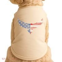 American Flag An Eagle Mullet Patriotic For Dad Husband Doggie Tank thumb 0