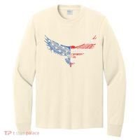 American Flag An Eagle Mullet Patriotic For Dad Husband Long Sleeve Shirt thumb 0