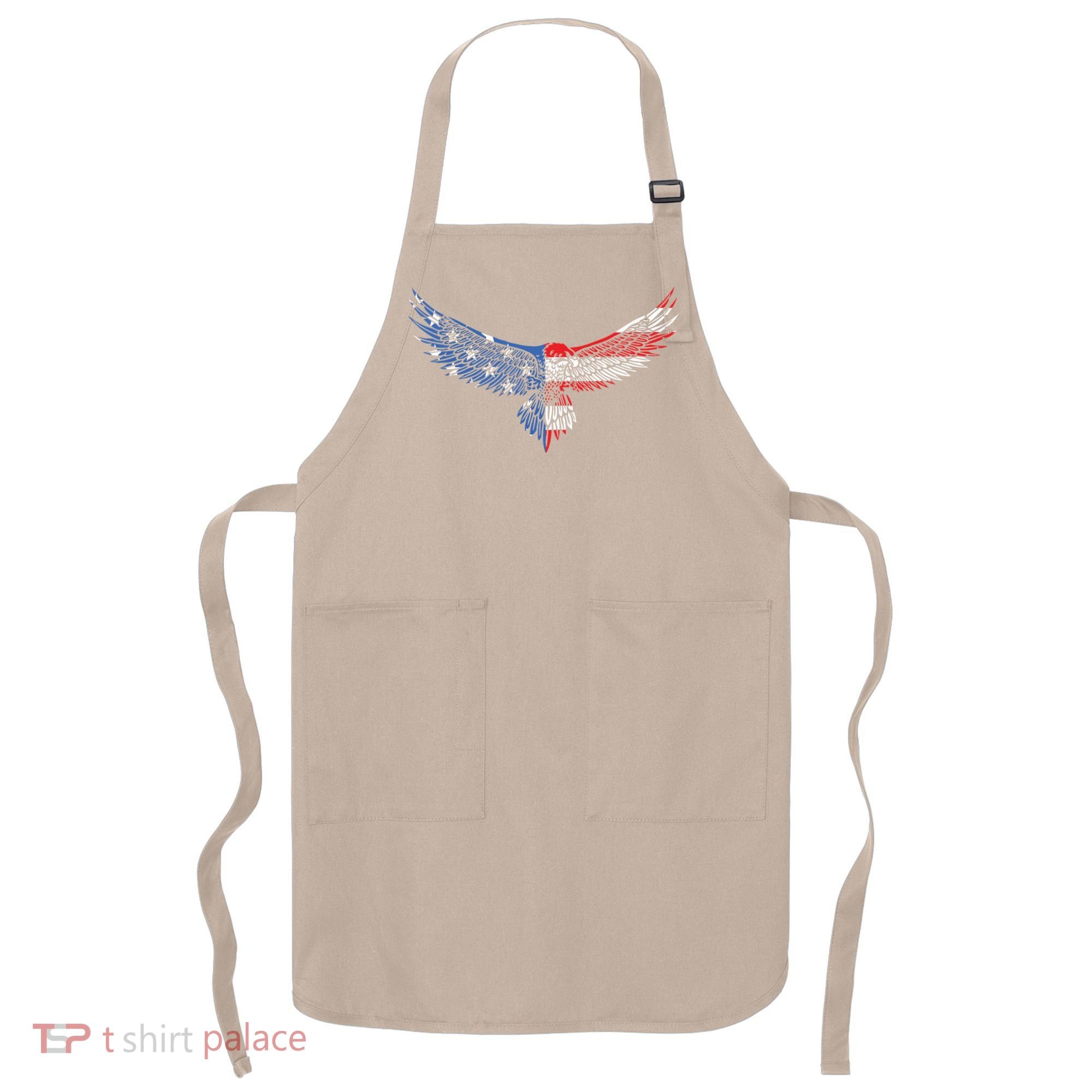 American Flag An Eagle Mullet Patriotic For Dad Husband Apron