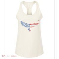 American Flag An Eagle Mullet Patriotic For Dad Husband Women's Tank Top thumb 0