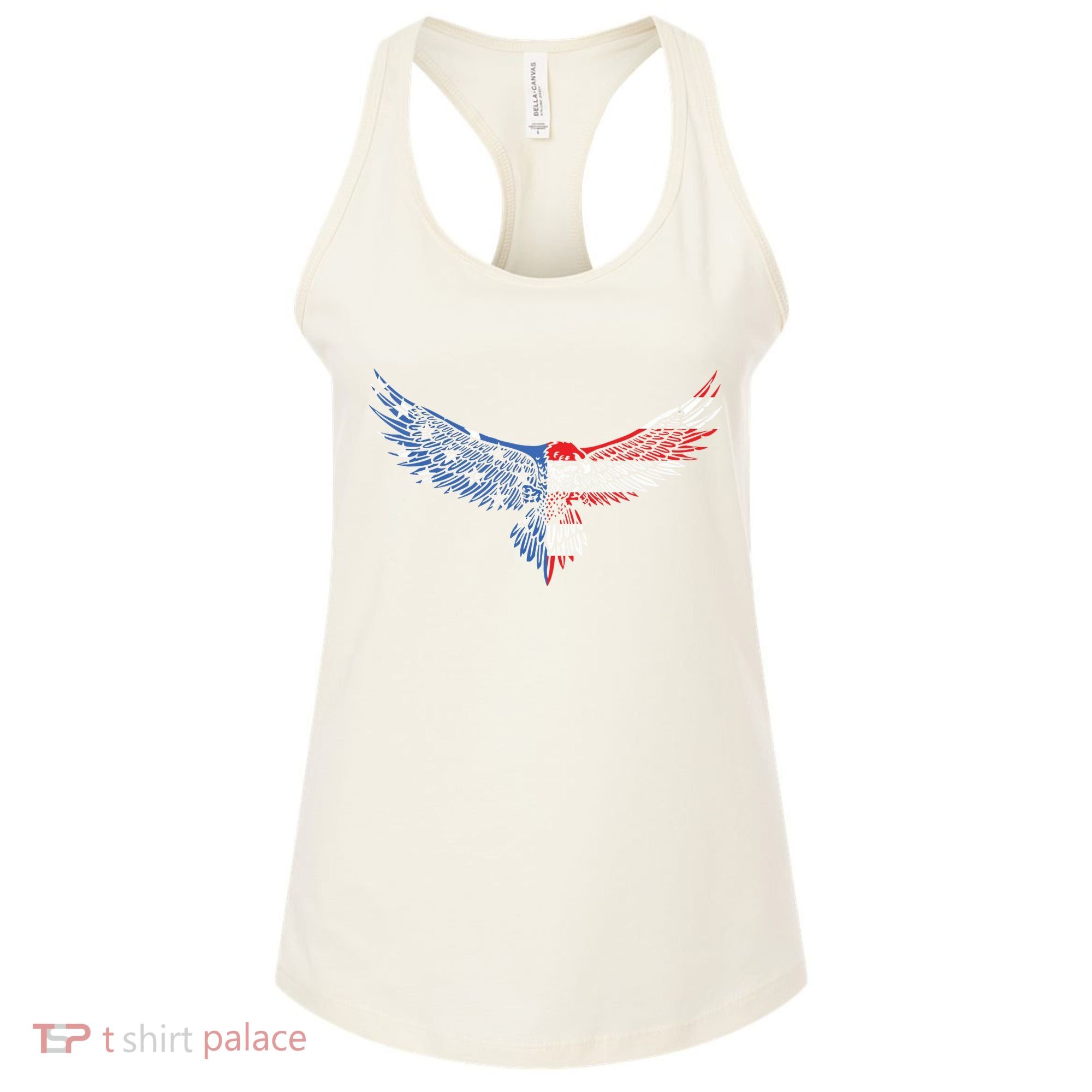 American Flag An Eagle Mullet Patriotic For Dad Husband Women's Tank Top