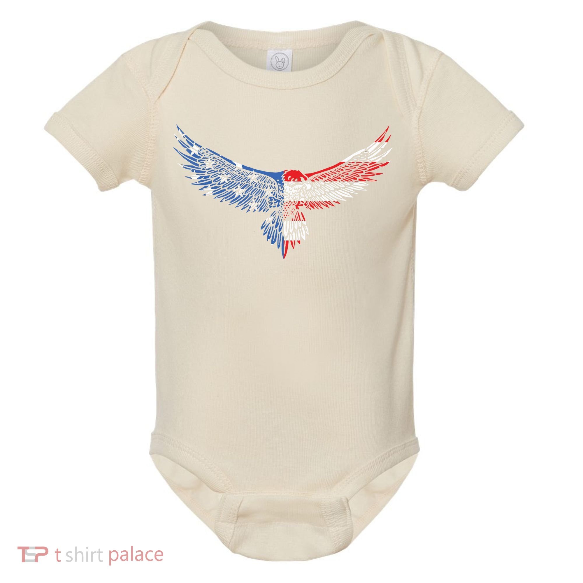 American Flag An Eagle Mullet Patriotic For Dad Husband Baby Bodysuit