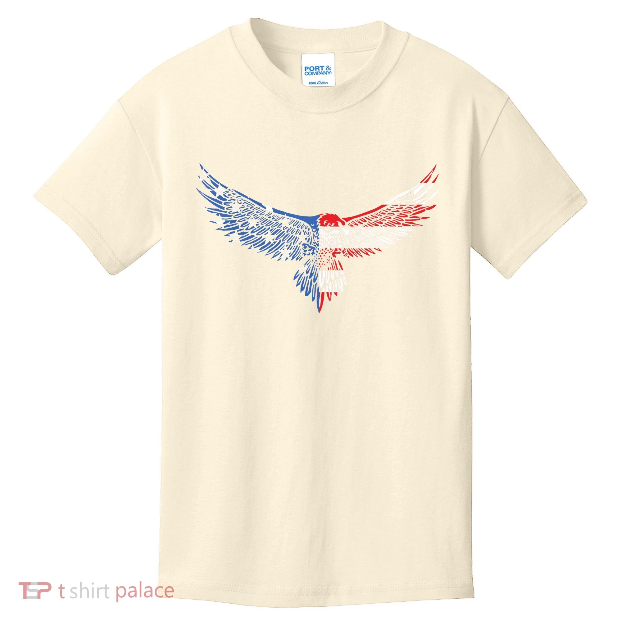 American Flag An Eagle Mullet Patriotic For Dad Husband Kids T-Shirt
