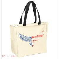 American Flag An Eagle Mullet Patriotic For Dad Husband Tote Bag thumb 2
