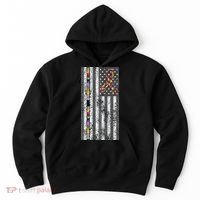 American Flag Autism Awareness Puzzle Piece & Ribbon Hoodie thumb 0