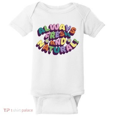 Always Fresh And Natural Colorful Baby Bodysuit