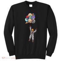 Astronaut Flying Away On Balloons Sweatshirt thumb 0