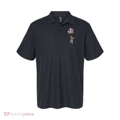 Astronaut Flying Away On Balloons Polo