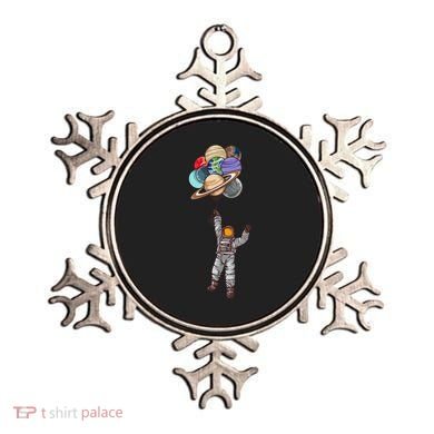 Astronaut Flying Away On Balloons Ornament
