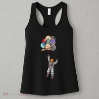 Astronaut Flying Away On Balloons Women's Tank Top thumb 3