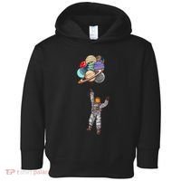 Astronaut Flying Away On Balloons Toddler Hoodie thumb 0
