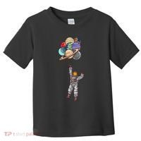 Astronaut Flying Away On Balloons Toddler T-Shirt thumb 0