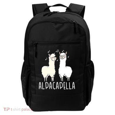 Alpacapella - Funny A Cappella Alpaca Singing Pun Backpack